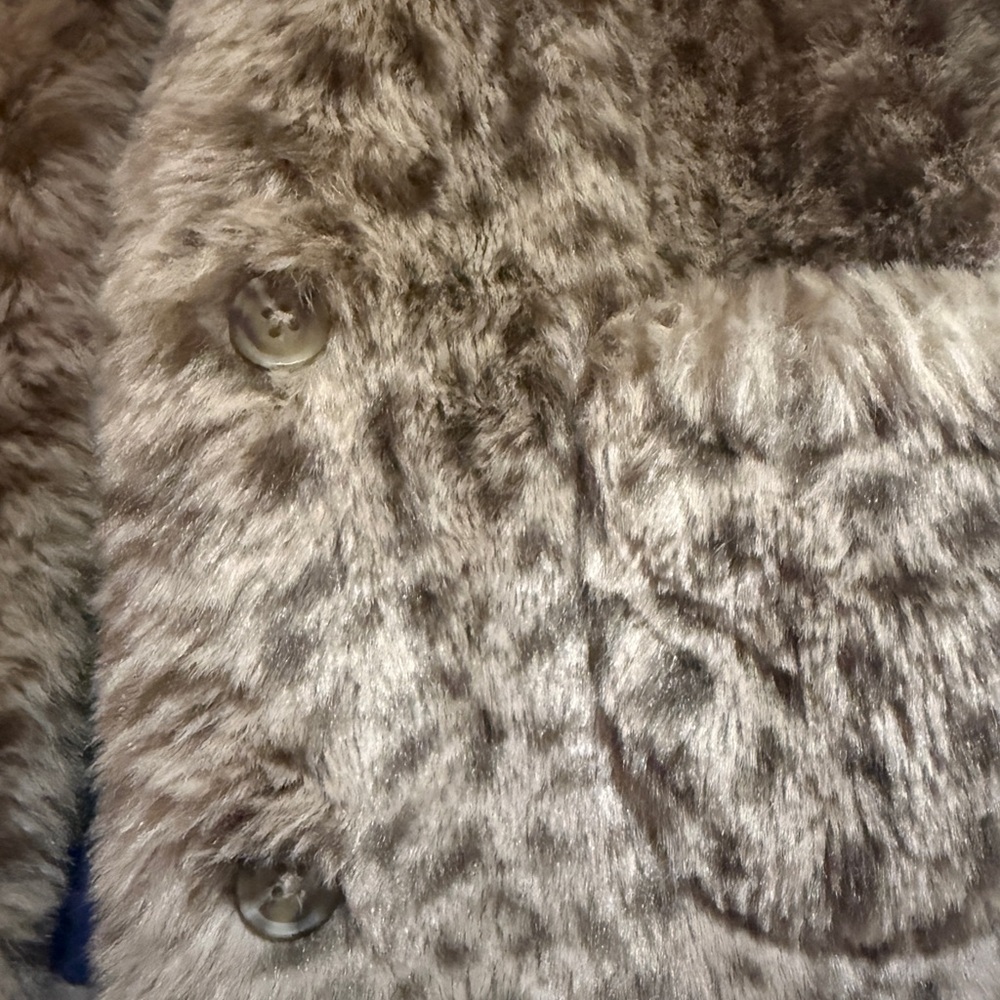 Mini Boden Brown Faux Fur Vest - Picture 2 of 3